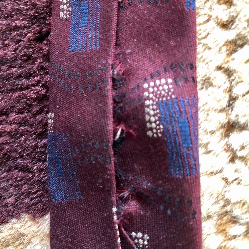 Bundle Vintage Lands’ End Silk Tall Men’s Ties - Picture 6 of 7